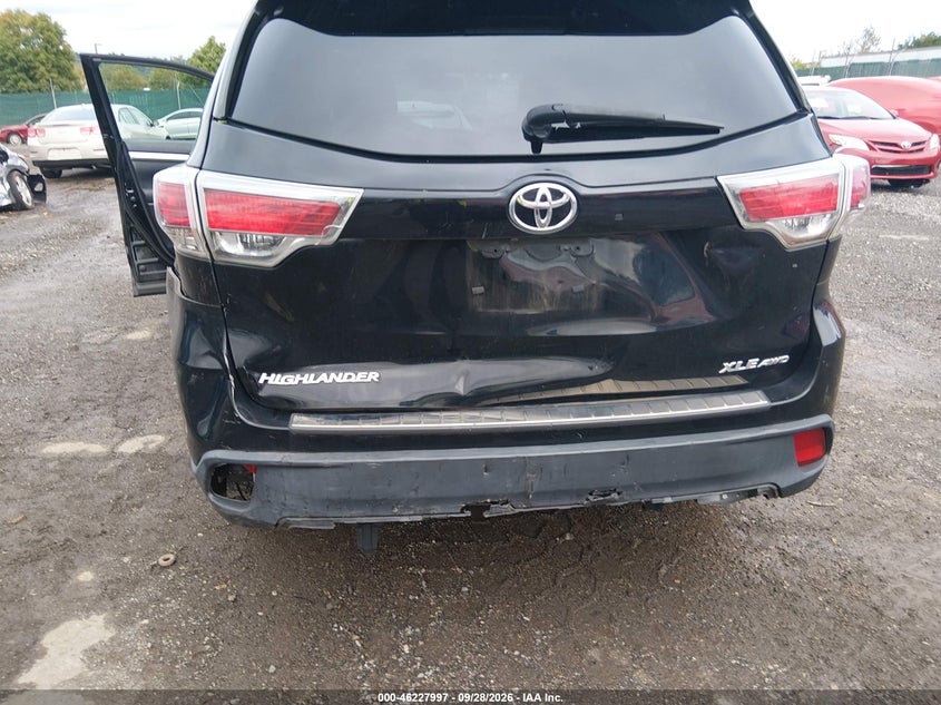 TOYOTA HIGHLANDER 2016 VIN 5TDJKRFH9GS352761