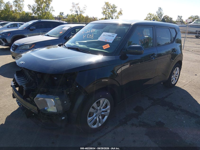 Vin: kndj23au8l7053848, lot: 46728022, kia soul lx 20202