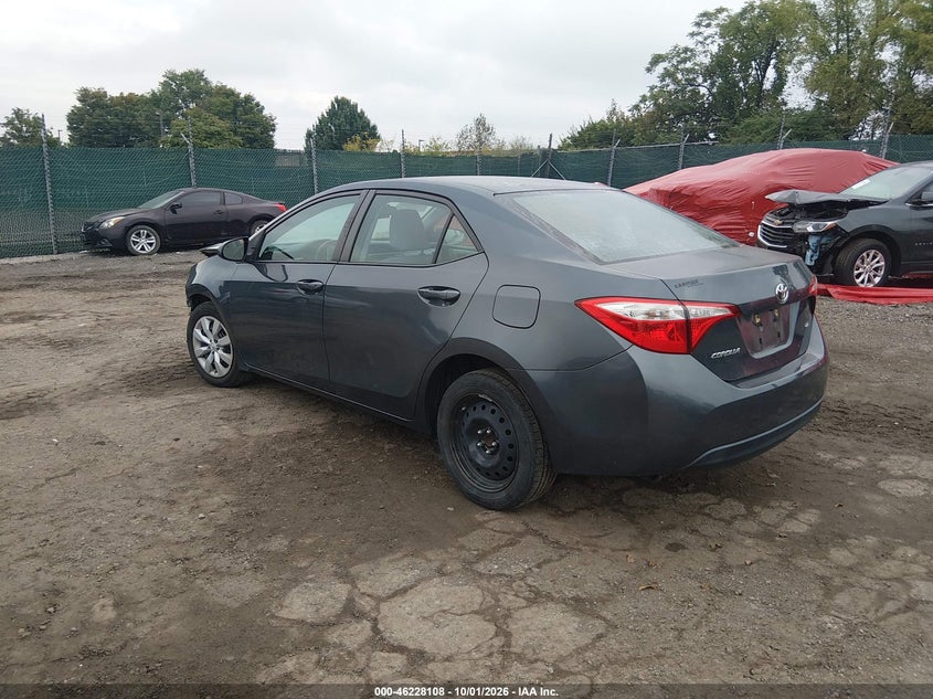 TOYOTA COROLLA 2016 VIN 2T1BURHEXGC662735