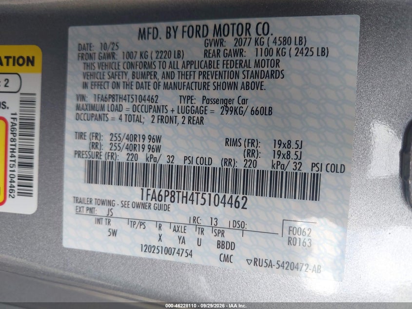 FORD MUSTANG - zdjęcie 9