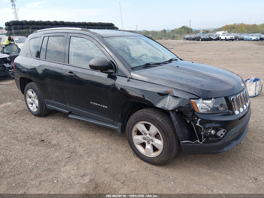 Vin: 1c4njcba2hd141389, lot: 46728104, jeep compass sport fwd 20171