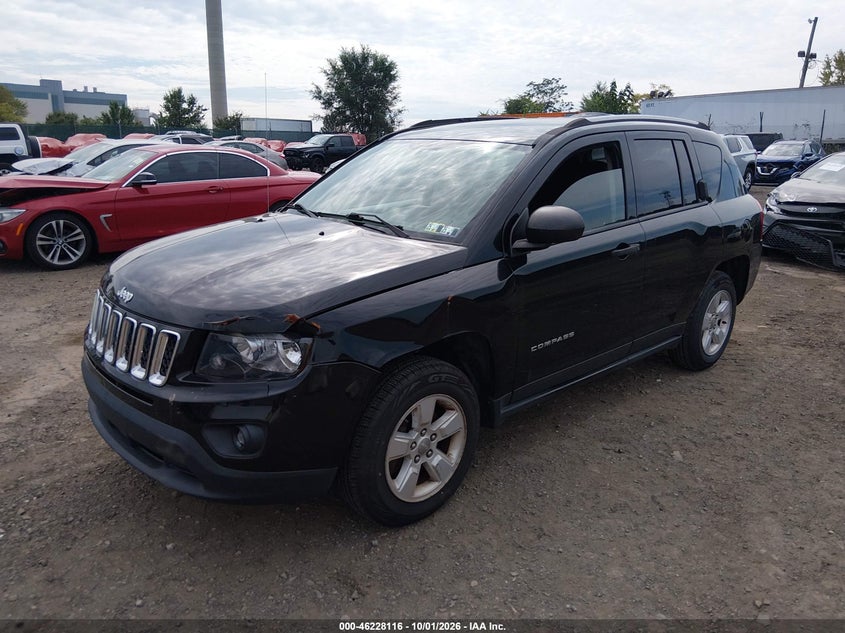 Vin: 1c4njcba2hd141389, lot: 46728104, jeep compass sport fwd 20172