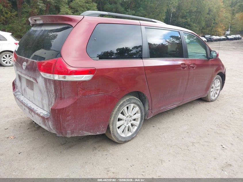 Vin: 5tdjk3dc9bs012958, lot: 46728148, toyota sienna le 20114