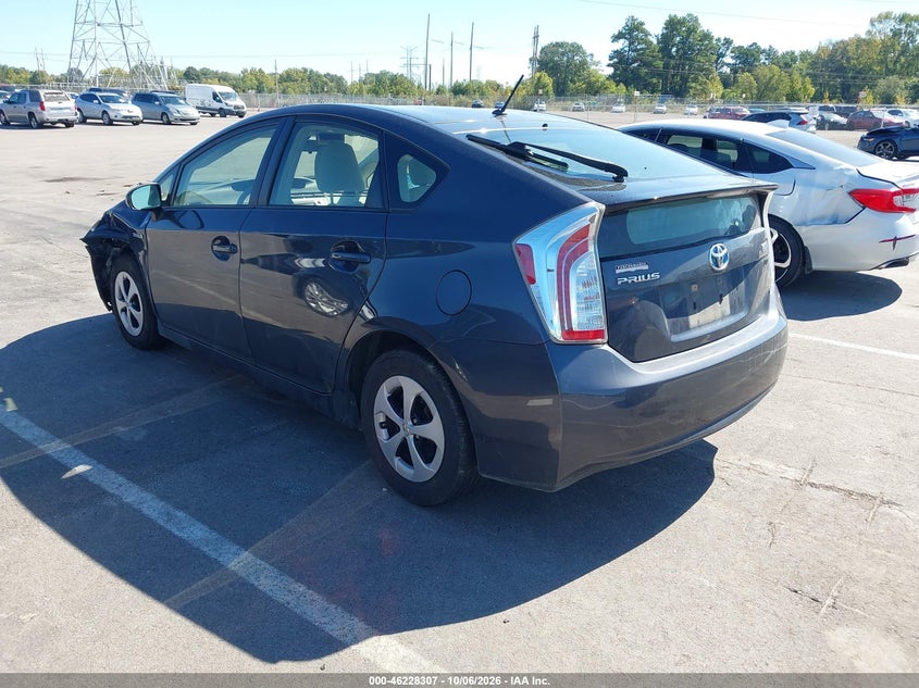 Vin: jtdkn3du5e1769779, lot: 46728295, toyota prius 20143