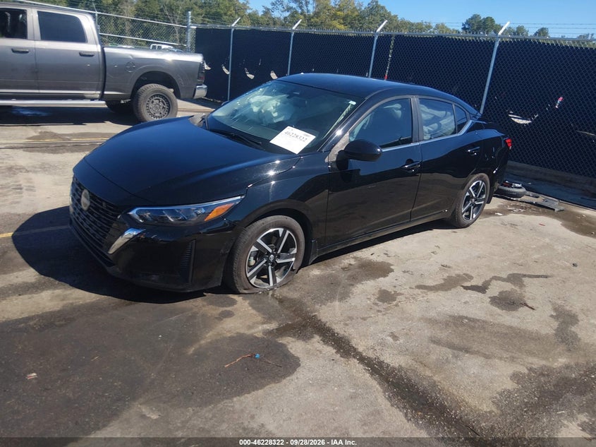 2025 Nissan Sentra Sv, Front End, IAAI, VIN 3N1AB8CVXSY219967 — photo 2