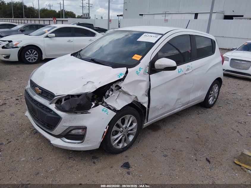 Vin: kl8cd6sa0mc731454, lot: 46728338, chevrolet spark fwd 1lt automatic 20212