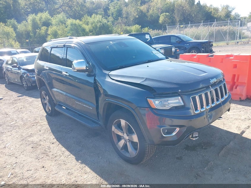Vin: 1c4rjfcg1ec281005, lot: 46728353, jeep grand cherokee overland 20141