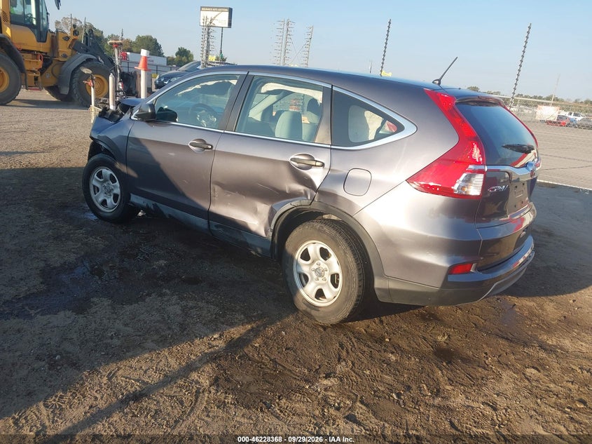 Vin: 3czrm3h30gg700161, lot: 46728356, honda cr-v lx 20163