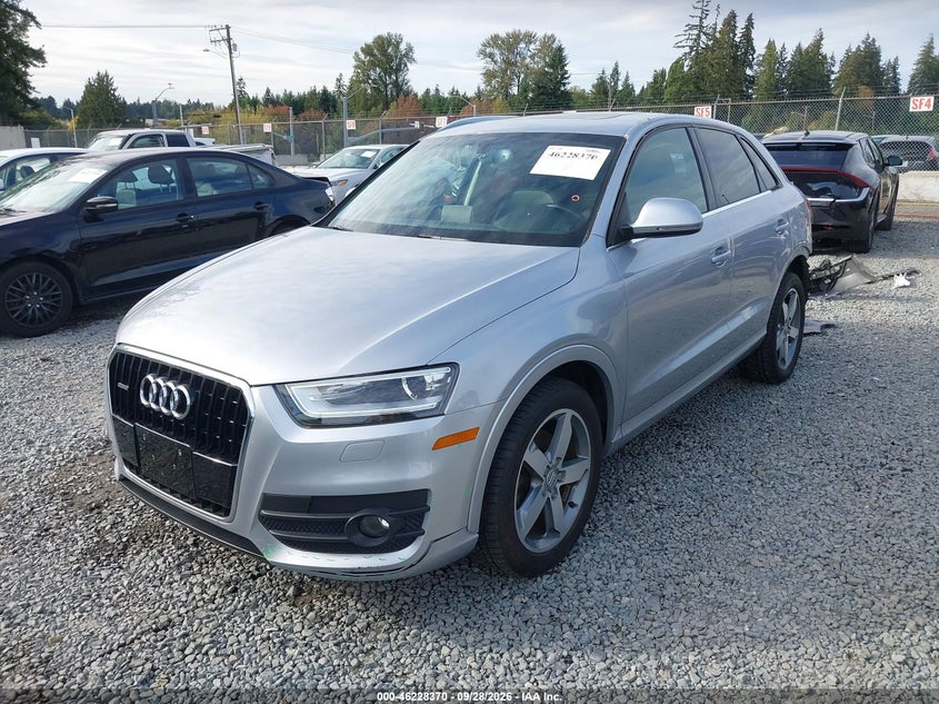 2015 Audi Q3 2.0T Premium Plus, Удар сзади, IAAI, VIN WA1EFCFS2FR003026 — фото 2