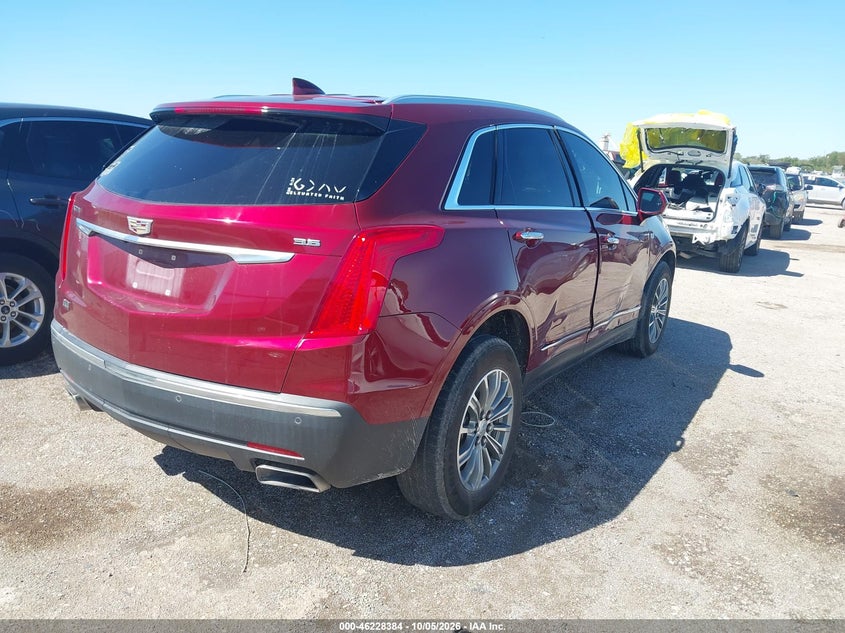 Vin: 1gykncrs1jz151498, lot: 46728372, cadillac xt5 luxury 20184