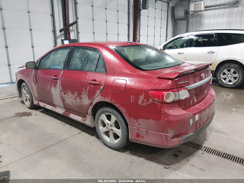 Vin: 2t1bu4eexbc614328, lot: 46728450, toyota corolla s 20113