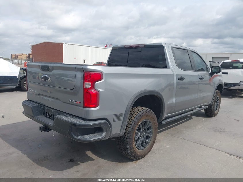 Vin: 3gcudhelxpg305356, lot: 46728502, chevrolet silverado 1500 4wd  short bed zr2 20234