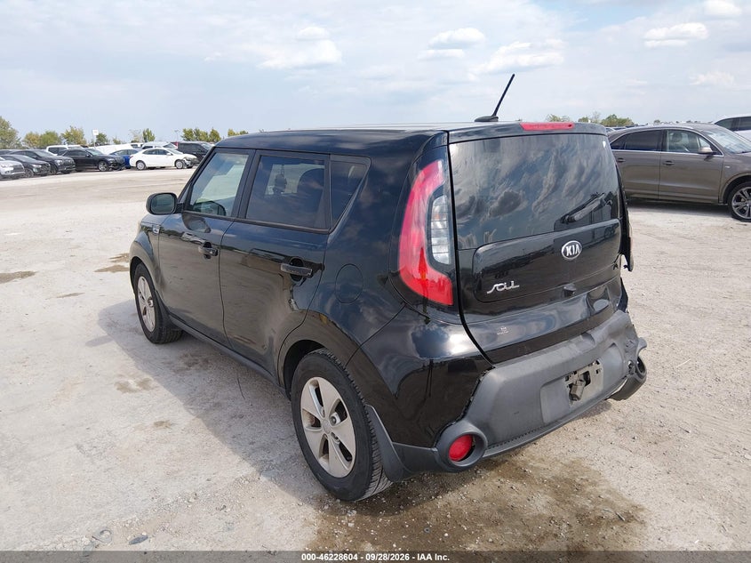 Vin: kndjn2a25f7171957, lot: 46728592, kia soul 20153