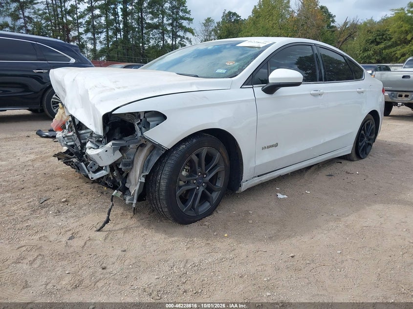 Vin: 3fa6p0lu6jr132420, lot: 46728604, ford fusion hybrid se 20182