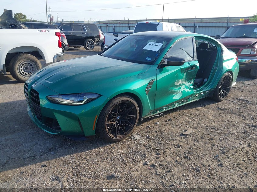 Vin: wbs43ay00nfl78559, lot: 46728676, bmw m3 competition xdrive 20222