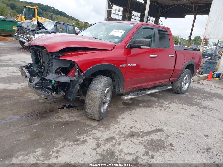 2010 Dodge Ram 1500 Slt/Sport/Trx, Front End, IAAI, VIN 1D7RV1GT9AS188270 — photo 2