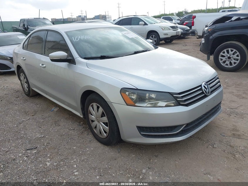 2013 VOLKSWAGEN PASSAT 2.5L S