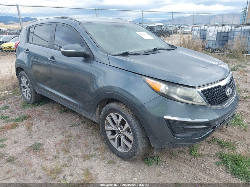 Vin: kndpb3ac3e7581754, lot: 46728860, kia sportage lx 20141