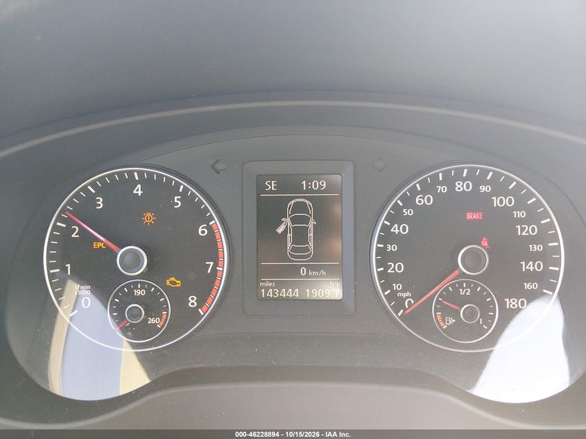 VOLKSWAGEN JETTA 2012 VIN 3VW5A7AJ9CM023438
