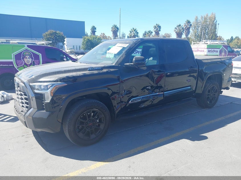 Vin: 5tfwc5db8tx115760, lot: 46728884, toyota tundra hybrid platinum hybrid crewmax 5.5' bed 20262