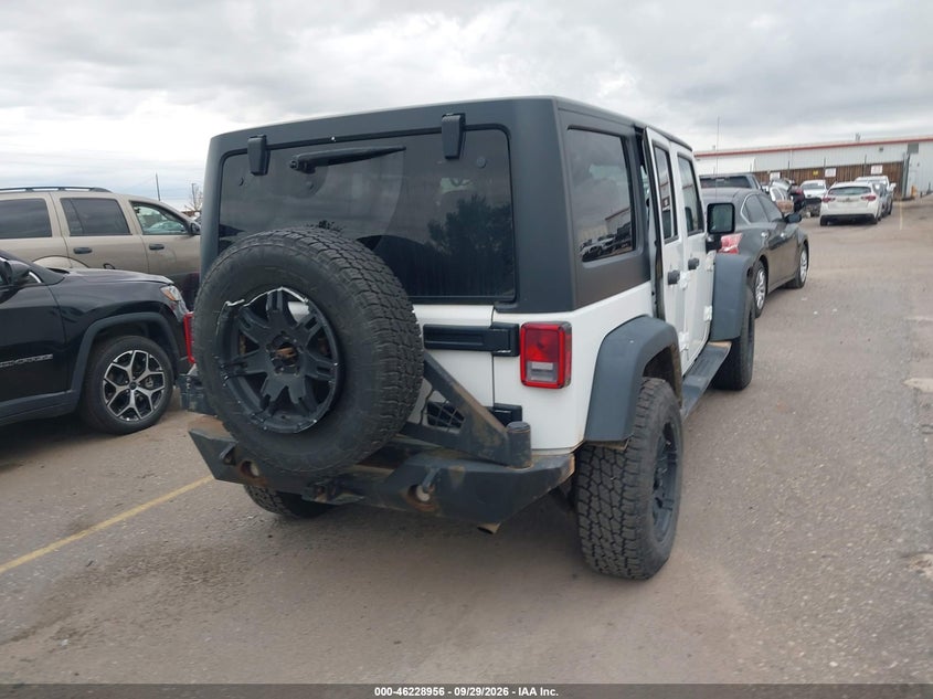 Vin: 1c4hjweg4el230588, lot: 46728944, jeep wrangler unlimited sahara 20144