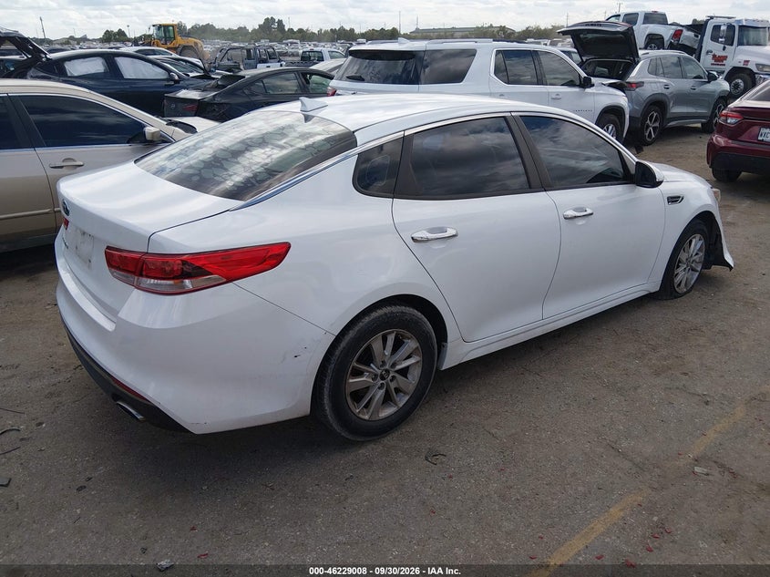 Vin: 5xxgt4l33hg165957, lot: 46728996, kia optima lx 20174