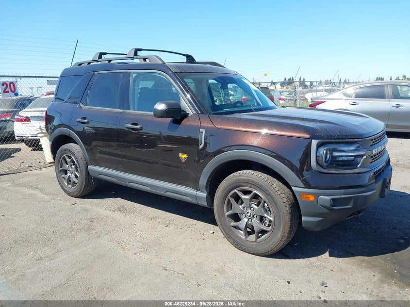 Vin: 3fmcr9d97mra30601, lot: 46729222, ford bronco sport badlands 2021 img_1
