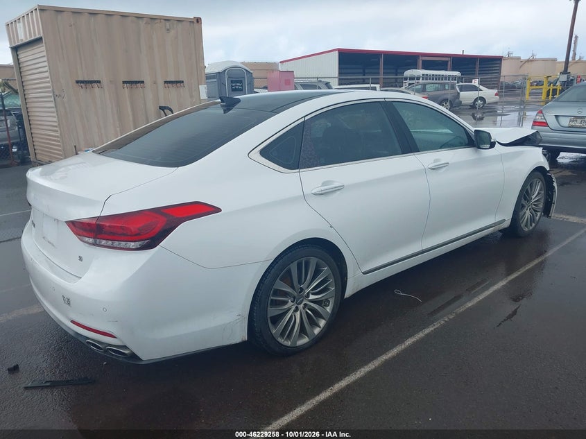 Vin: kmhgn4jf8fu058851, lot: 46729246, hyundai genesis 5.0l 20154