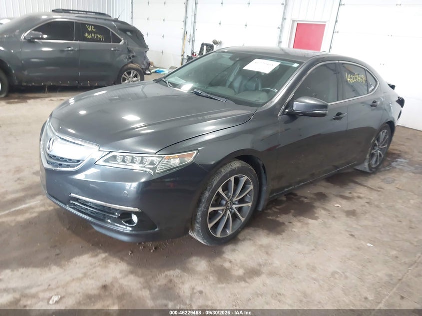 Vin: 19uub3f71ga001570, lot: 46729456, acura tlx v6 advance 20162