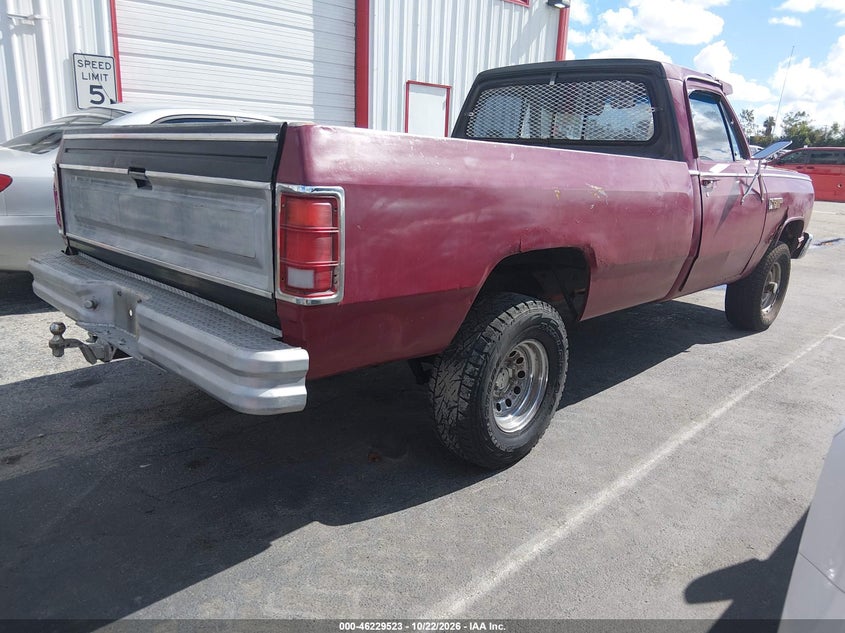 1985 DODGE W-SERIES