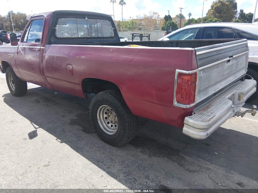 DODGE W-SERIES 1985 VIN 1B7HW14T0FS596915
