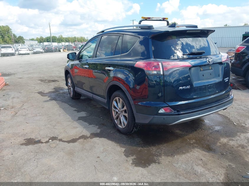 Vin: 2t3dfrev8hw666314, lot: 46729531, toyota rav4 limited 20173