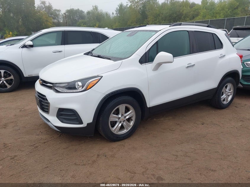 Vin: kl7cjlsb8hb235446, lot: 46729566, chevrolet trax lt 20172