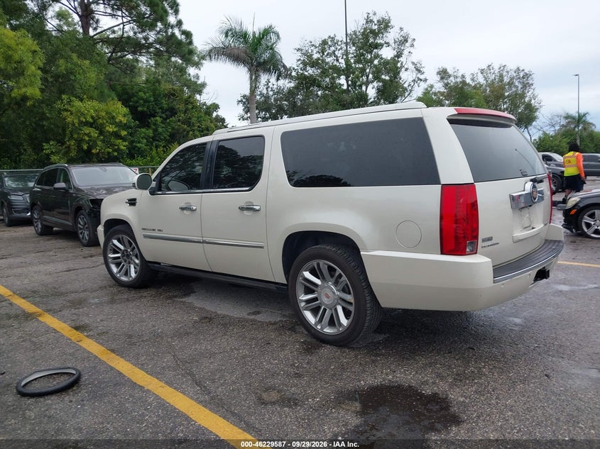 Vin: 1gys3kefxcr195852, lot: 46729575, cadillac escalade esv platinum edition 20123