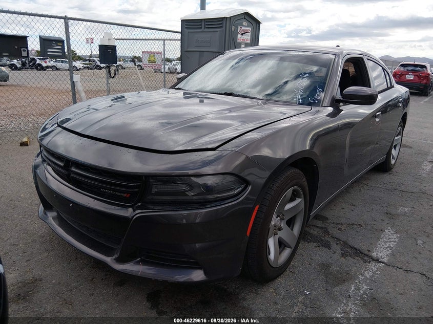 Vin: 2c3cdxag5gh108694, lot: 46729604, dodge charger police 20162