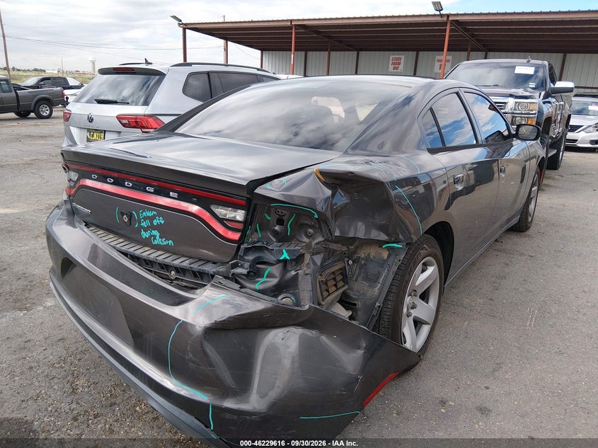 Vin: 2c3cdxag5gh108694, lot: 46729604, dodge charger police 20164