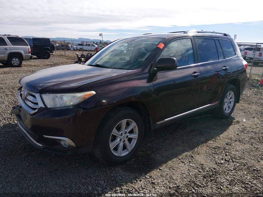 Vin: 5tdbk3ehxcs114611, lot: 46729630, toyota highlander se v6 20122