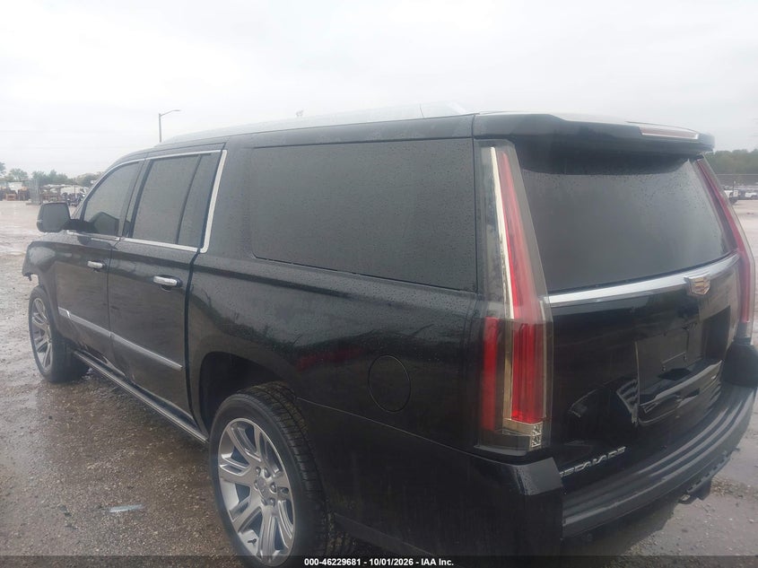 Vin: 1gys4jkj1hr187386, lot: 46729669, cadillac escalade esv premium luxury 20173