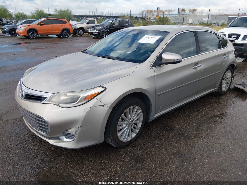 2013 Toyota Avalon Hybrid Xle Premium, Rear, IAAI, VIN 4T1BD1EB0DU017601 — photo 2