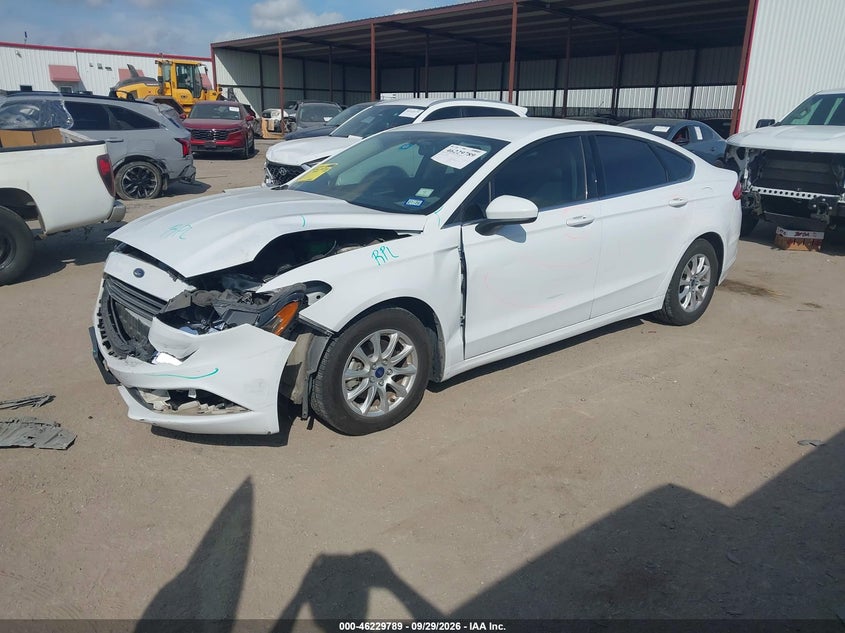 Vin: 3fa6p0g74jr239986, lot: 46729777, ford fusion s 20182