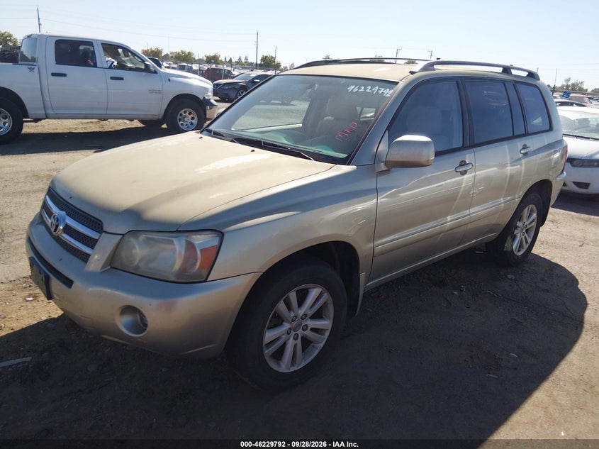 TOYOTA HIGHLANDER HYBRID 2006 VIN JTEDW21A460008416