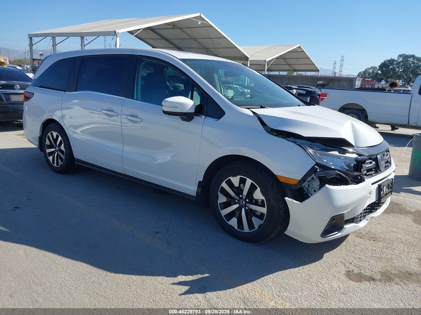Vin: 5fnrl6h61sb075563, lot: 46729781, honda odyssey ex-l 20251