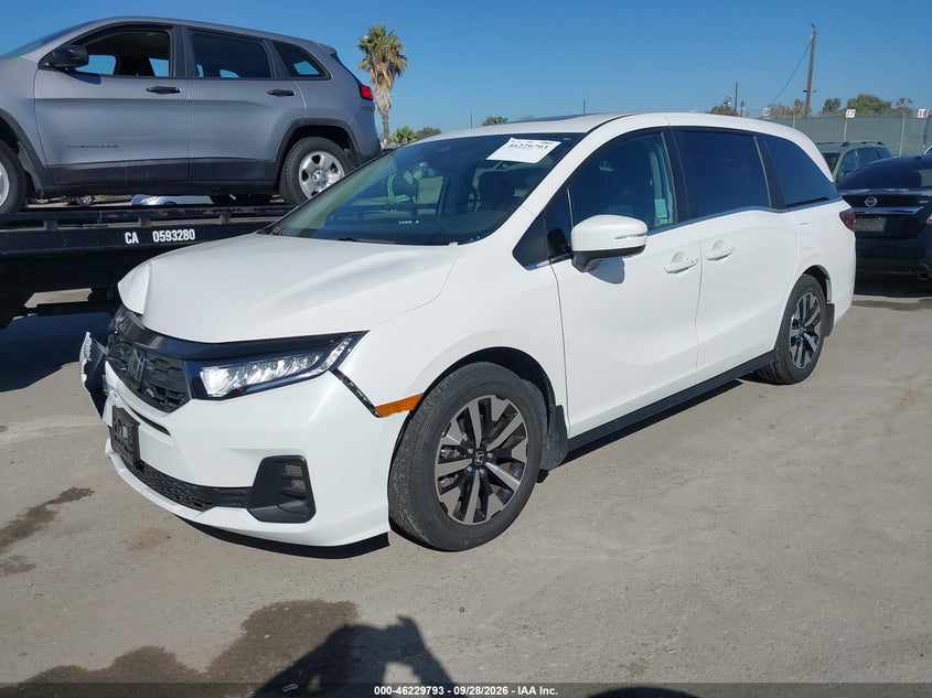 Vin: 5fnrl6h61sb075563, lot: 46729781, honda odyssey ex-l 20252