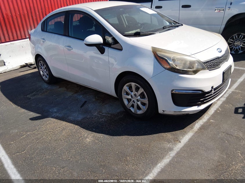 Vin: knadm4a37g6685527, lot: 46729906, kia rio lx 20161
