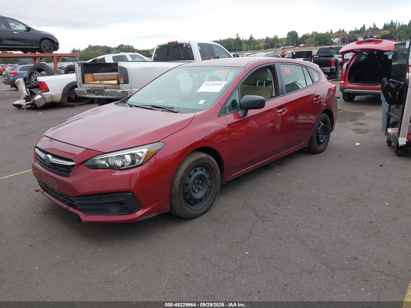Vin: 4s3gtab61p3713110, lot: 46729952, subaru impreza base 5-door 20232