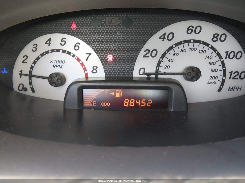 TOYOTA ECHO 2005 VIN JTDBT123850366552