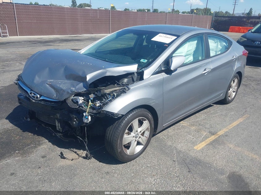 2013 Hyundai Elantra Gls, Удар спереди, IAAI, VIN KMHDH4AE8DU987985 — фото 2