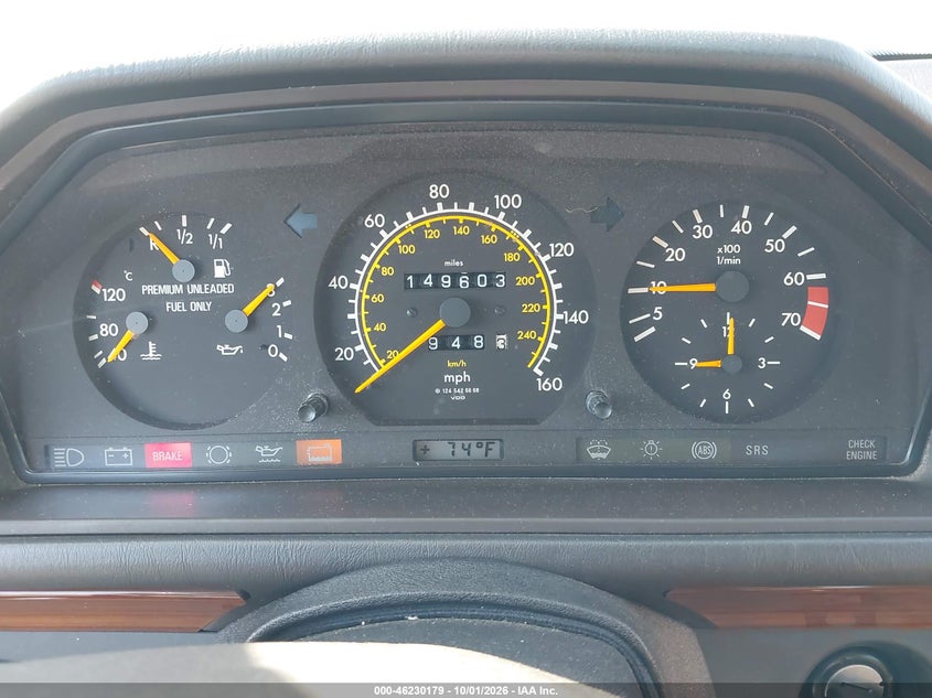 MERCEDES-BENZ 300 1991 VIN WDBEA30D0MB381199
