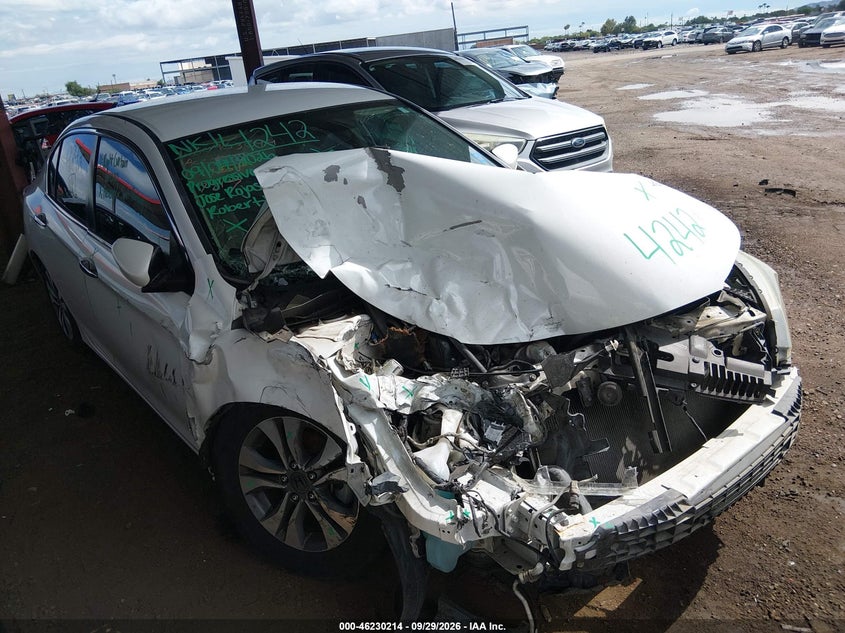 2013 Honda Accord Lx, Front, IAAI, VIN 1HGCR2F36DA207817
