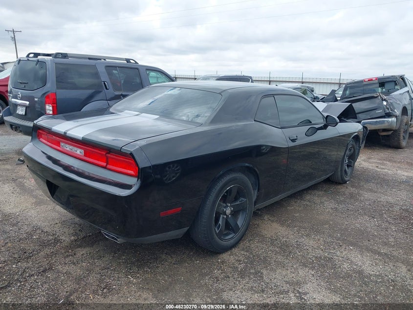 Vin: 2c3cdyagxch128360, lot: 46730258, dodge challenger sxt 20124